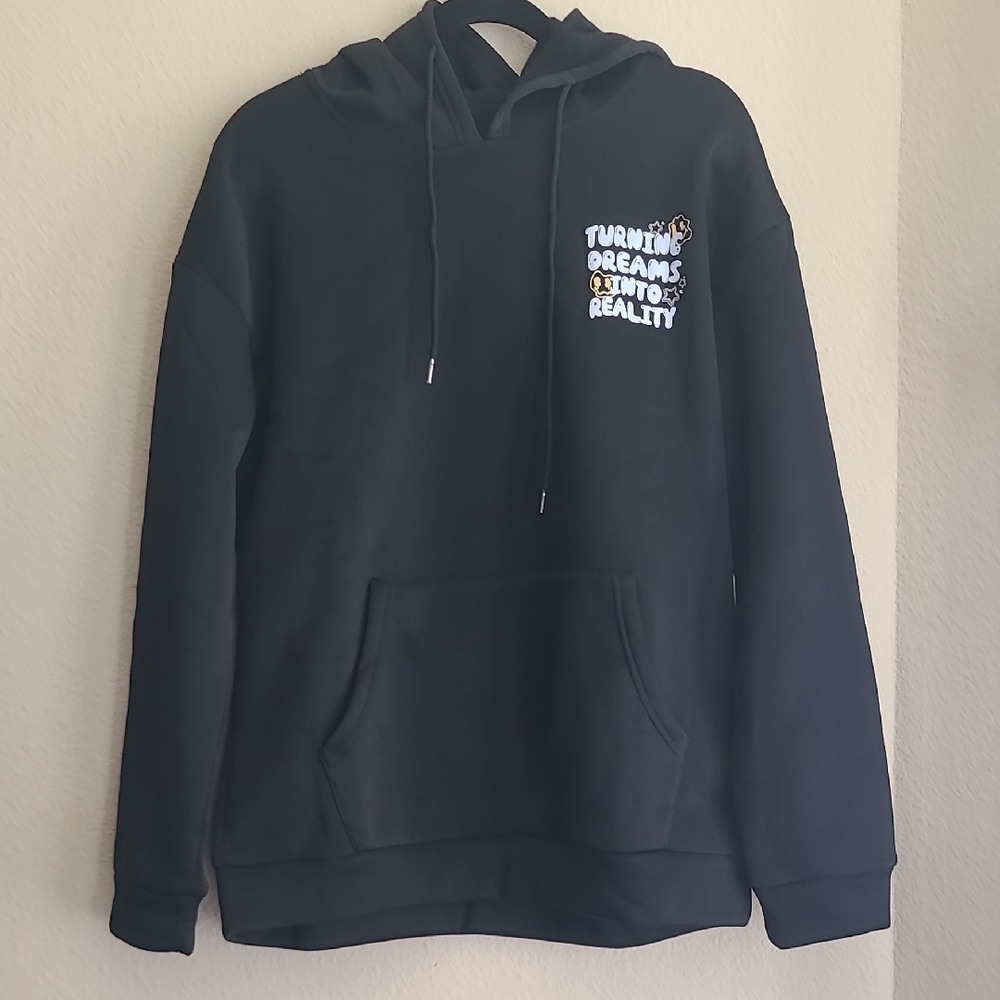Classic Black Hoodie with Inspirational Print